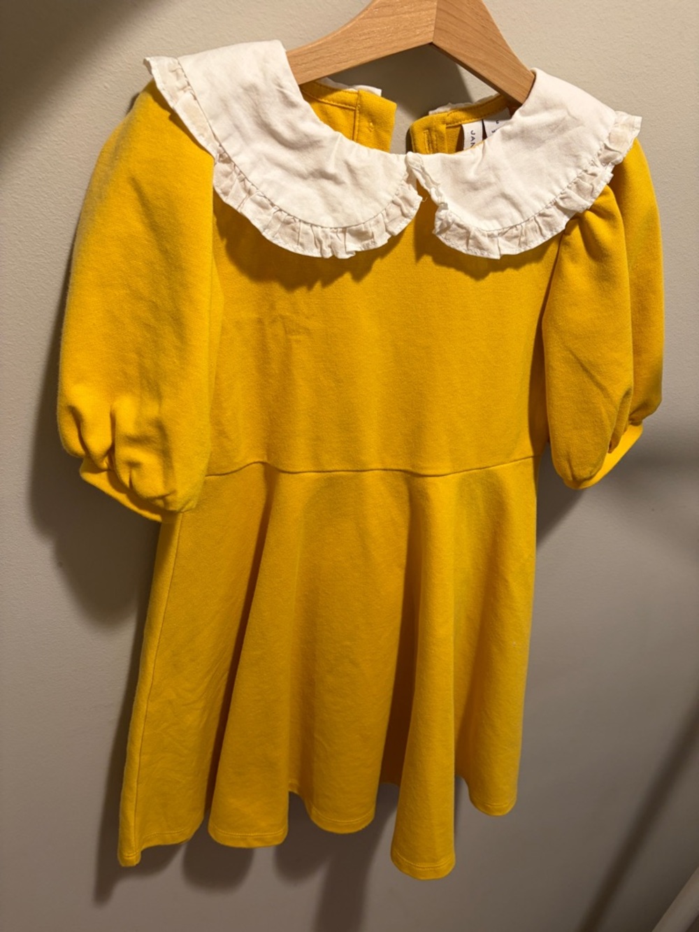 Janie and Jack Yellow and White Girls' Dress